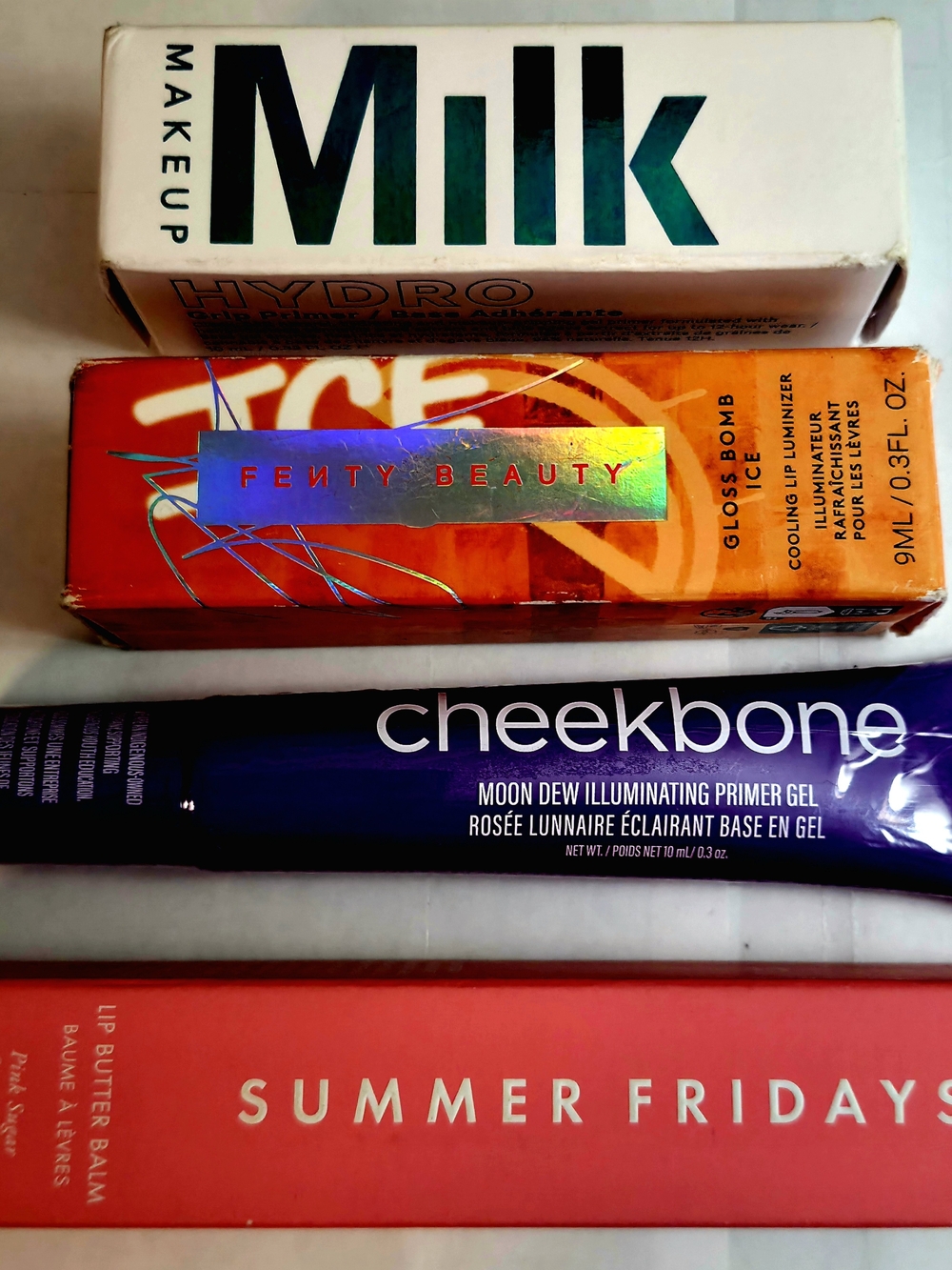Summer Fridays Pink Sugar + Fenty Beauty Glows Bomb Ice +Milk Makeup Glow Bundle